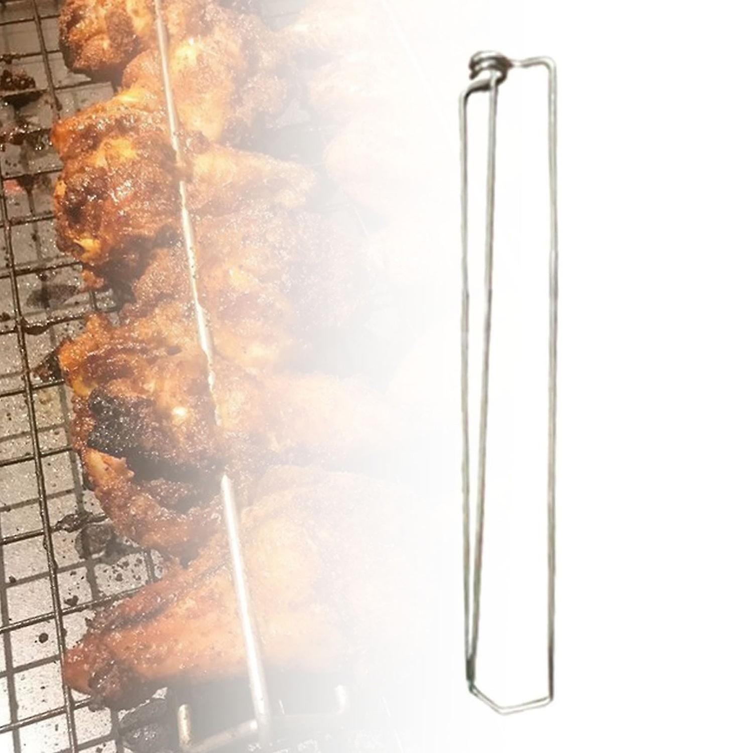 BBQ Grilling Fork, Solid Metal Chicken Wing Fork Tool for Outdoor BBQ