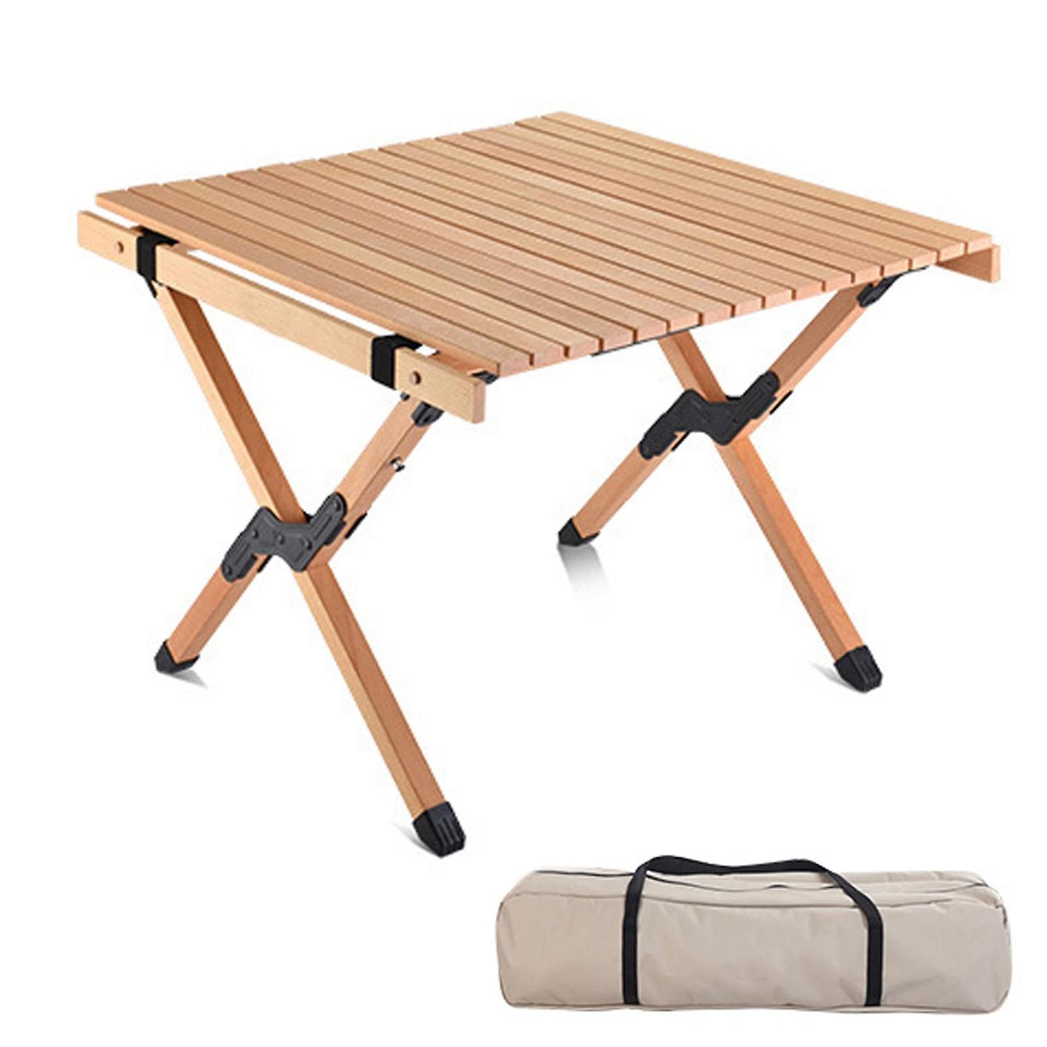 Beech camping table 4-6 people roll-up lightweight picnic table with large table top and handbag por