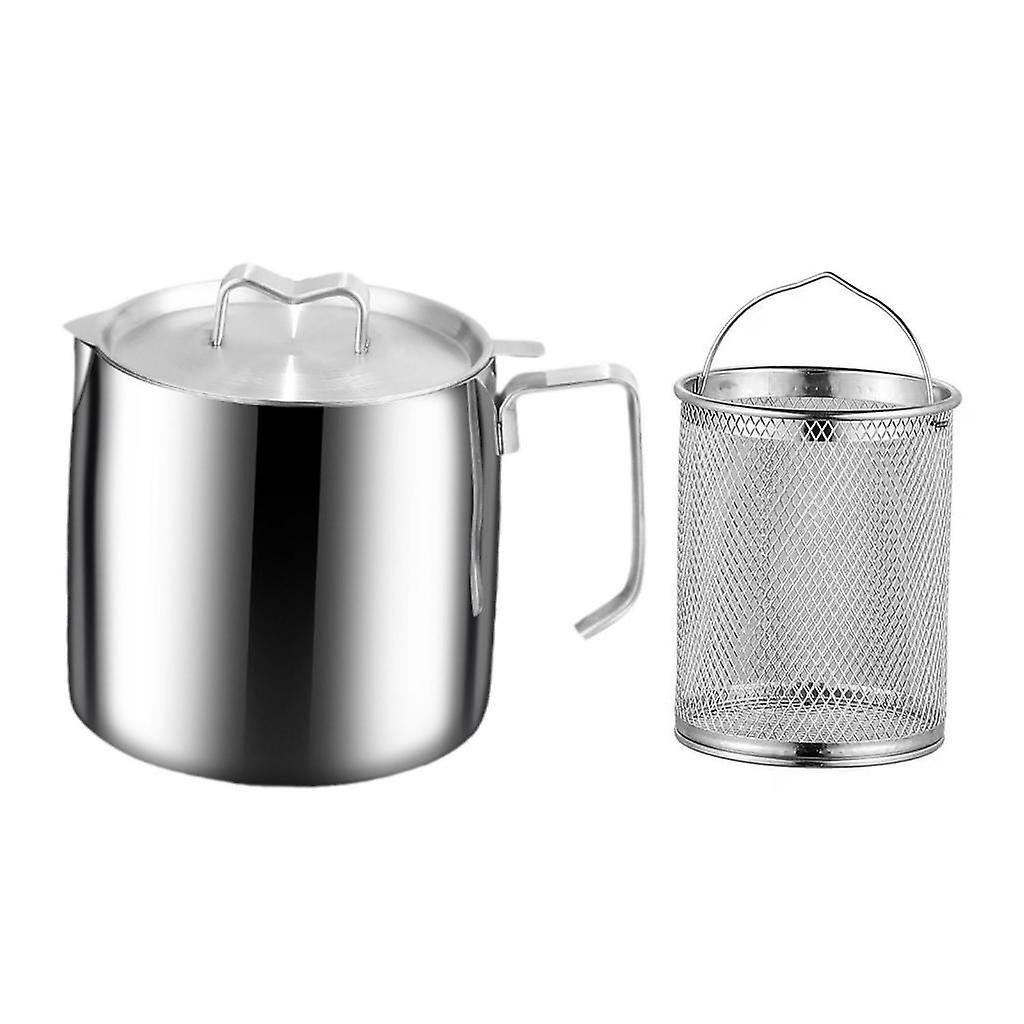 Milk Pot Multifunction Heated Quickly with Handle Soup Pot Deep Fryer Basket