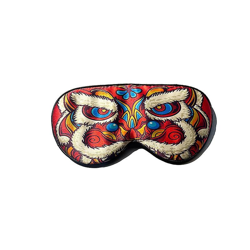 Silk eye mask - Lion Dance