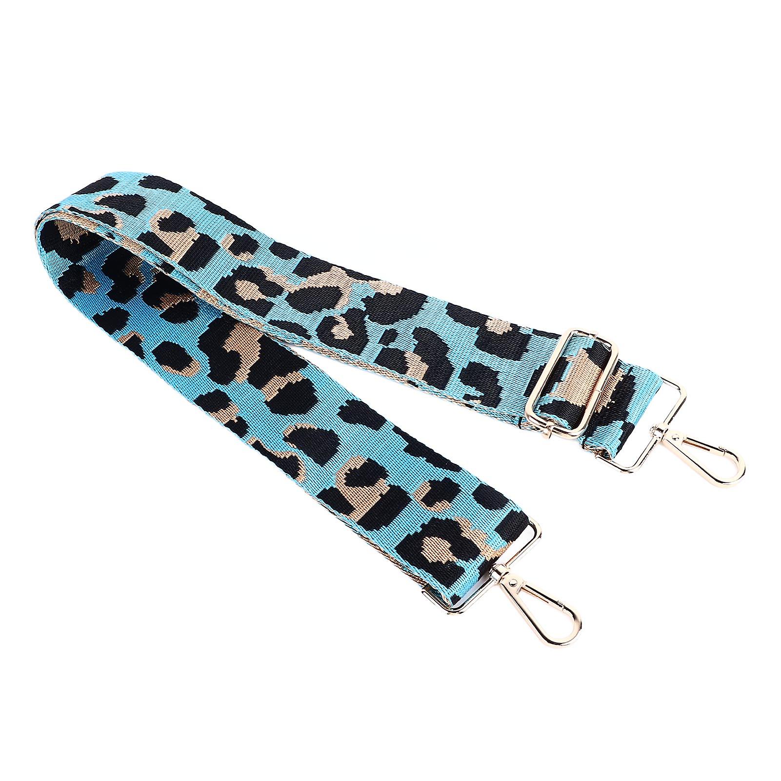 Leopard Strap Adjustable Nylon for Messenger Bag Single Shoulder Bag Accessories Lake Blue
