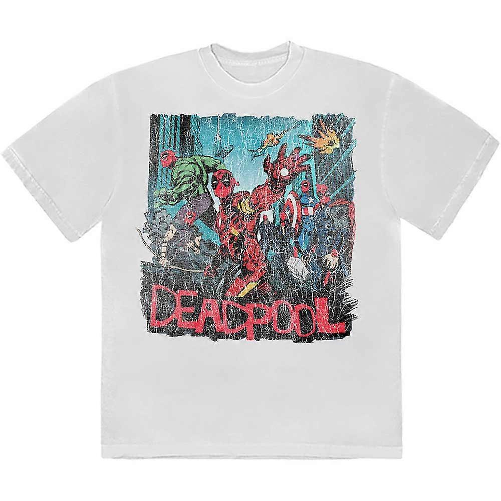 Deadpool Hero Scene Vintage T Shirt