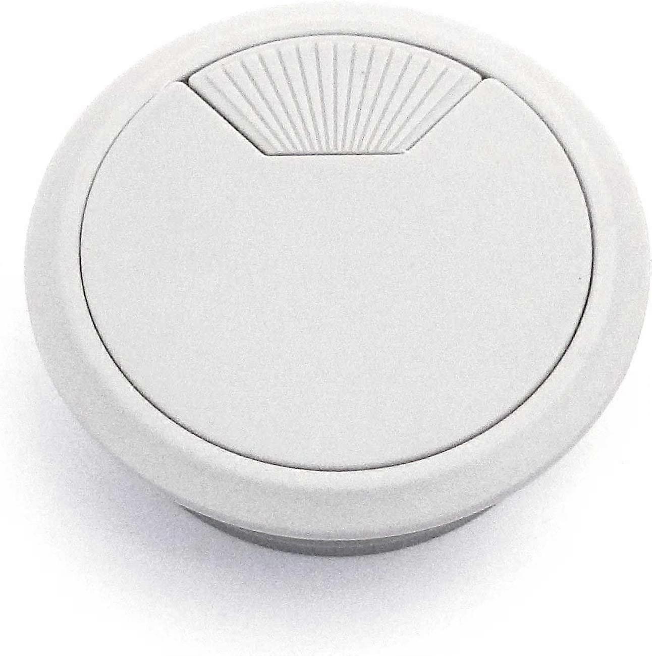 Set van 6, plastic ringen, wit