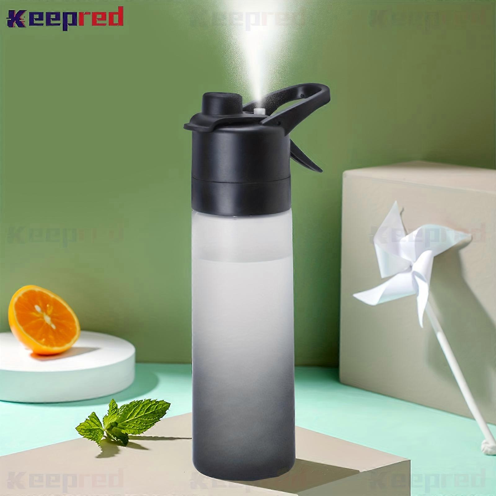 Keepred 22oz Gradient Sports Water Bottle with Mist Spray - Lightweight, Food-Grade, Perfect for Fitness!