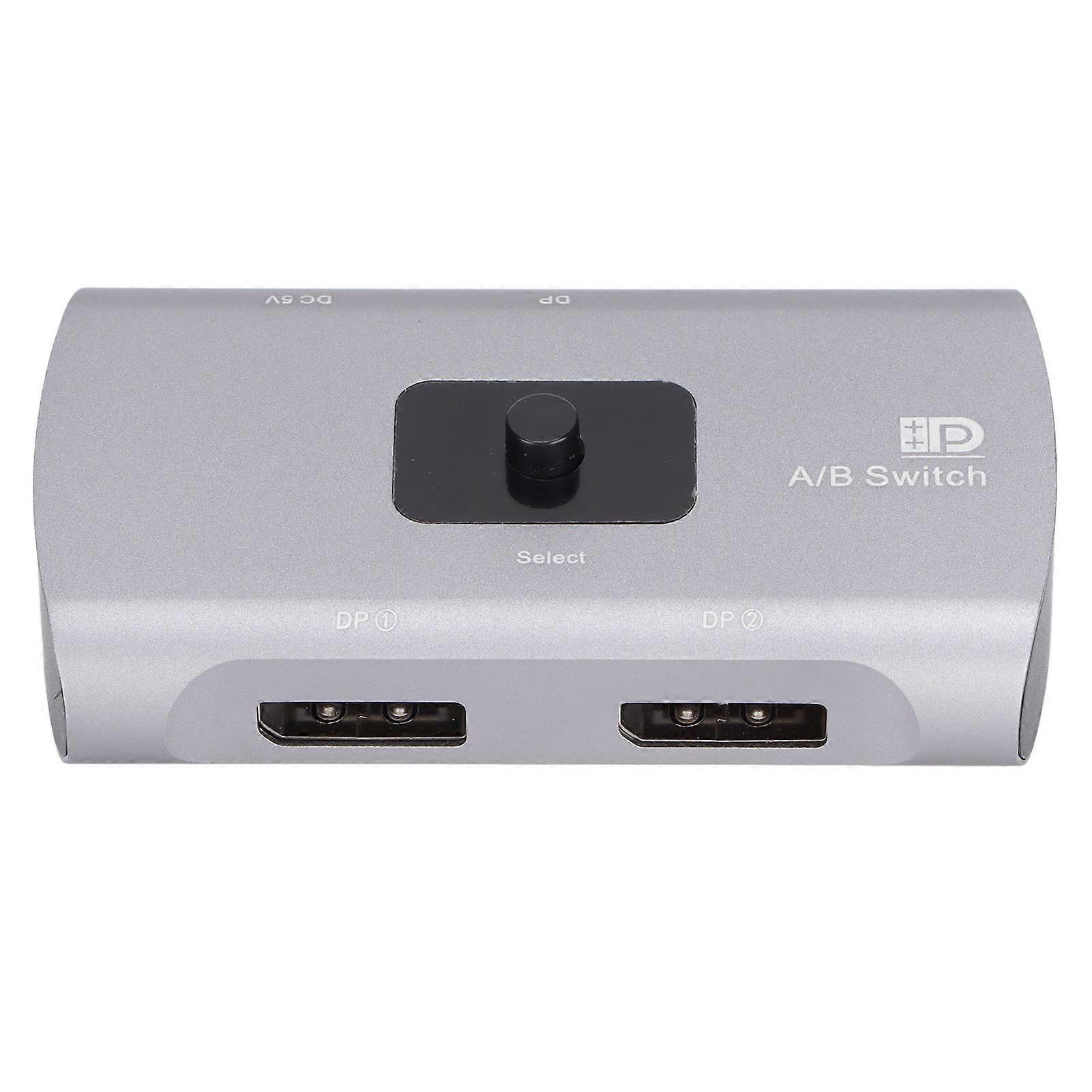 Dp A/b Switch 3d Visual Effects Dp1.2 Two Way Switch Converter 4k 60hz Dc 5v External Power Supply