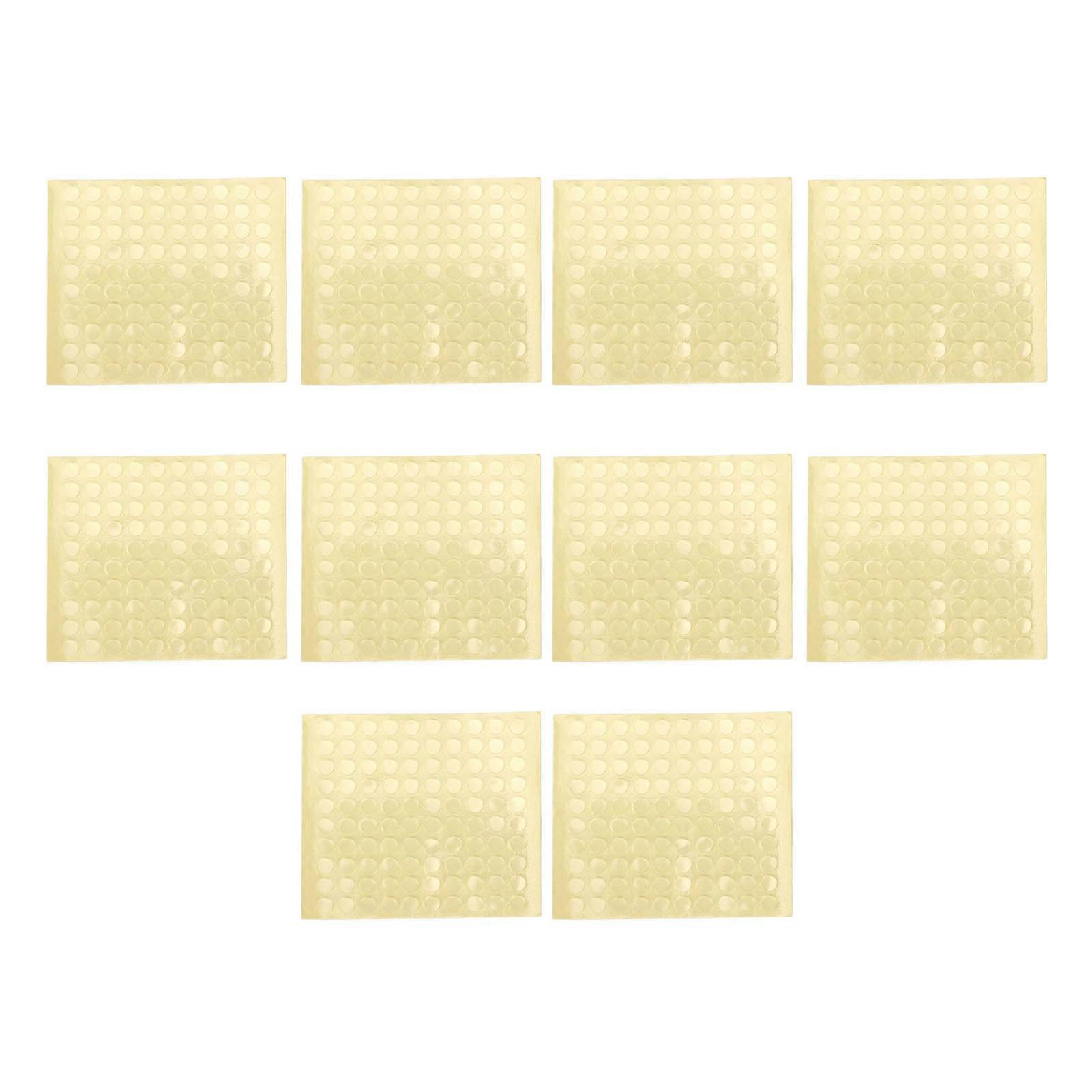Puncte adezive laterale duble Autocolante rotunde transparente pentru vârfuri de unghii DIY 10 bucăți 100 autocolante pe bucată 5mm