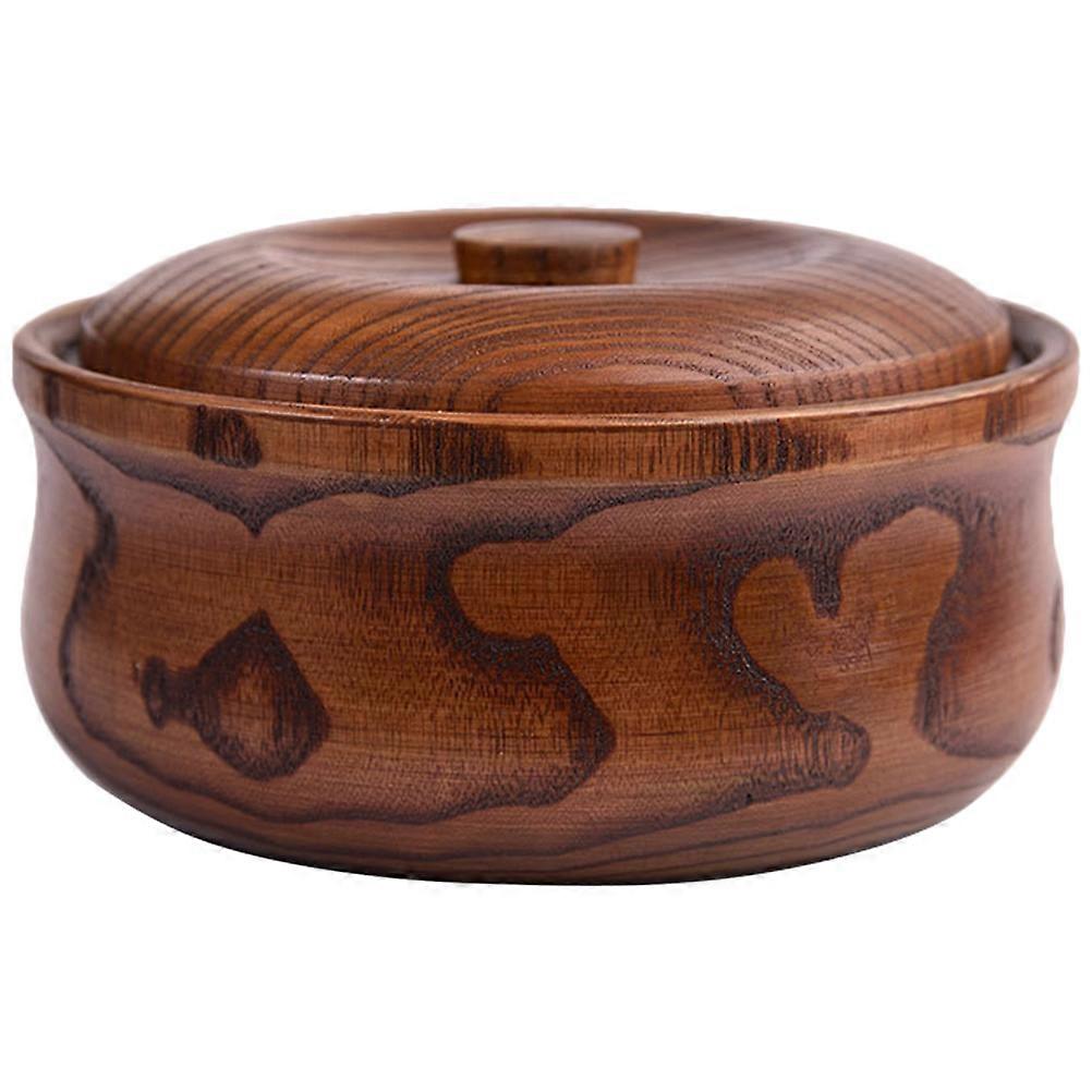サラダボウル木製ボウルサラダフルーツボウルサラダボウルフルーツサービングボウルふた付き食品容器