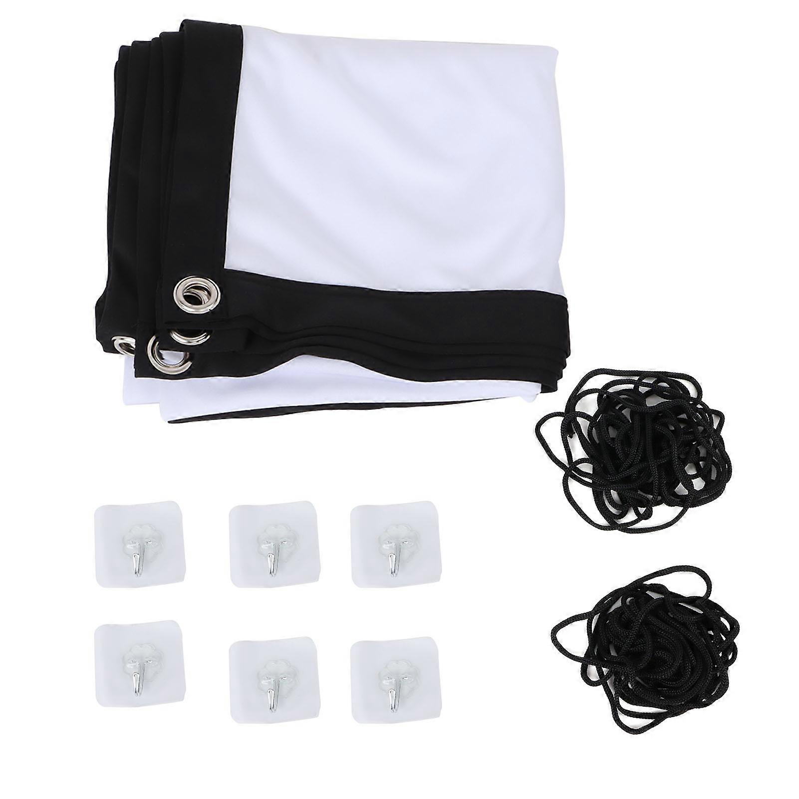 Projector Screen High Definition 4K AntiCrease Foldable Portable Movies Screen for Home Party Office Classroom(60In )