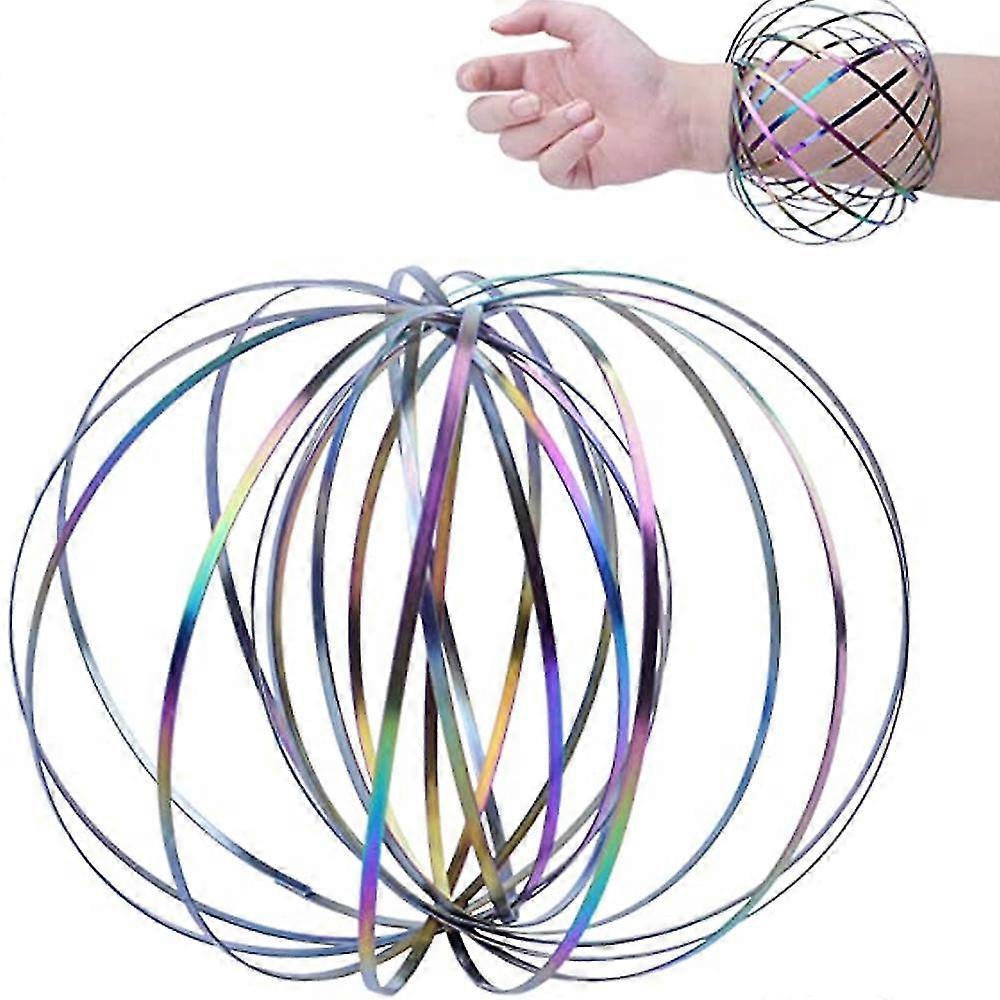 1 Stück Edelstahl Arm Ring Spielzeug 3D Magic Flow Ring Interactive
