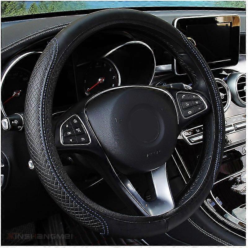 Auto Auto Universal LenkradAbdeckung Handschuh Mikrofaser Atmungsaktive Anti-Rutsch-Abdeckung 15 ''/ 38cm Sport Lenkrad Fall