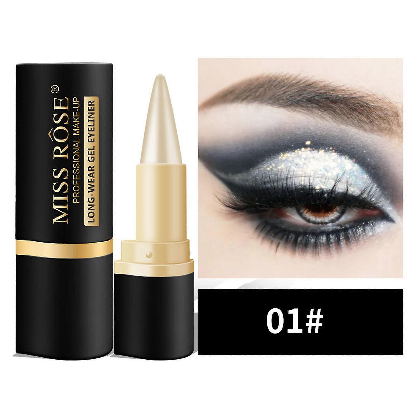 Eyeliner Eyeliner Matte Quick-drying Eyeliner-head Black Solid