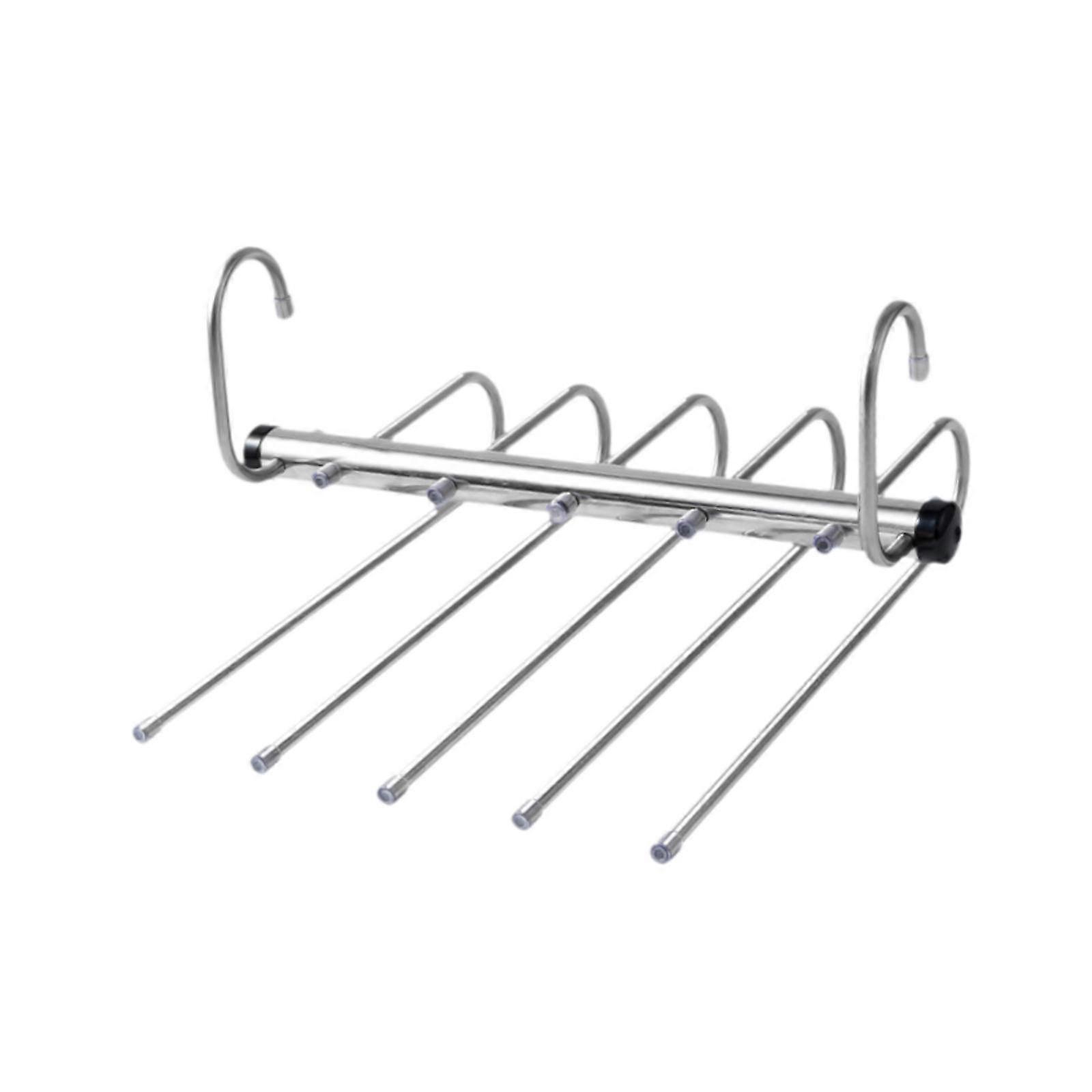 Pants Hanger Clothes Rack Adjustable Multifunctional for Trousers Jeans Ties 5 Layer