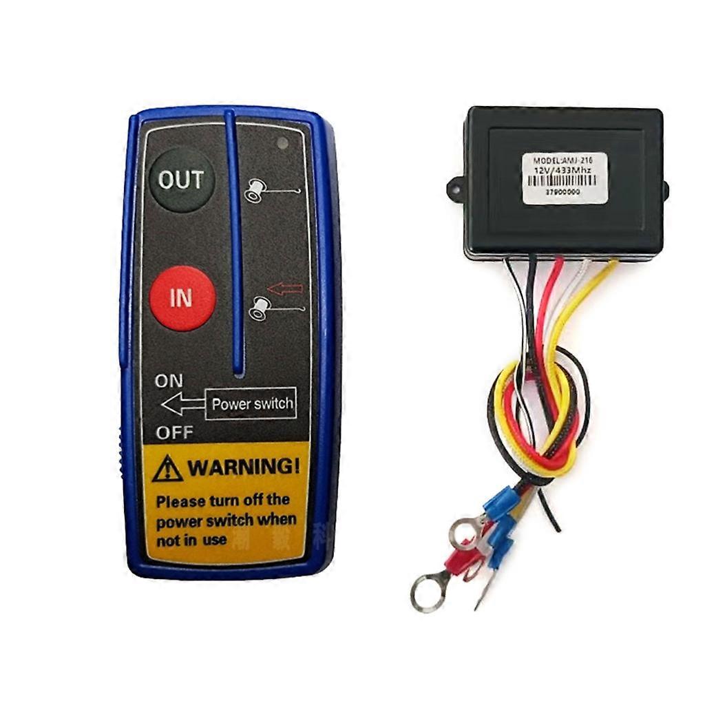  Wireless Winch Remote Control Kit 12V Receiver Handset Easy to Use
