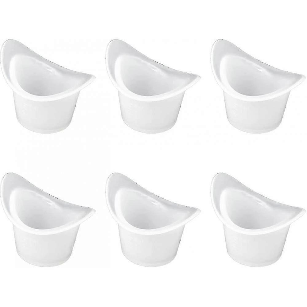 6 Pcs Silicone Eye Wash Cups Resuable Non Sterile Eye Bath Cups Eye Flush Cups For Refreshing Cleaning Tired E OGX