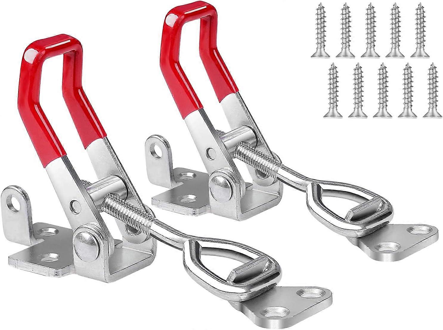 Toggle Latch Clamp 4001  Adjustable Toggle Clamp Latch  Smoker Latch Clamps Heavy Duty Toggle Latches  330Lbs Holding Capacity Pull Latch Clamp for Sm