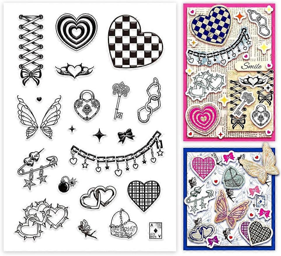 1Sheet Love Silicone Clear Stamp
