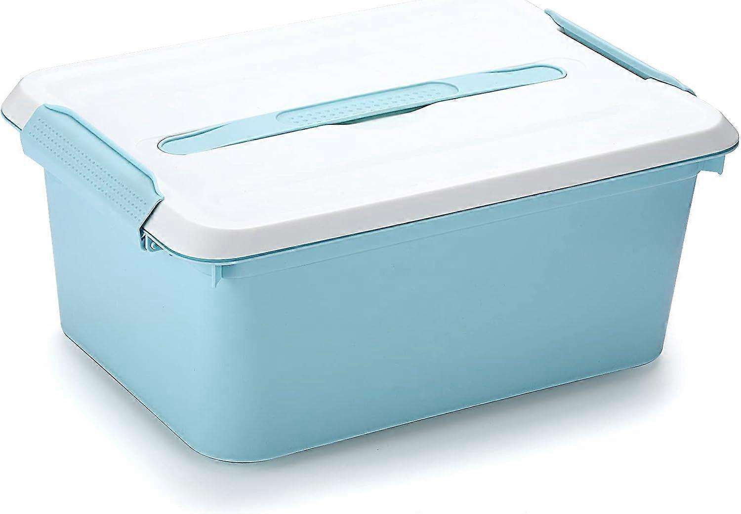 Plastic Craft storage Box with Dividers Tray Stackable Craft Storage Organiser with Carry Handle Storage Containers