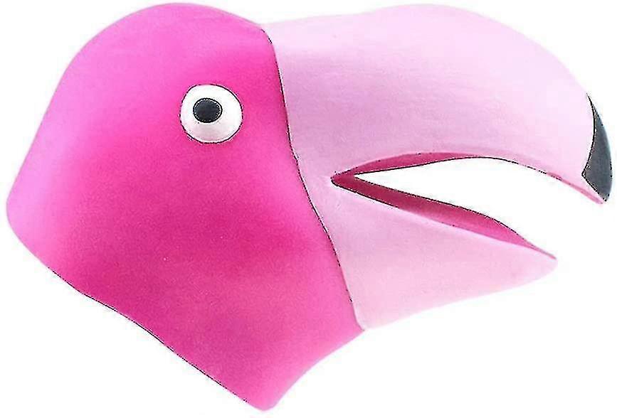 Animal hand Puppet Imagination Play Hand Puppet Animal Teaching Gloves Puppet Children (flamingo)