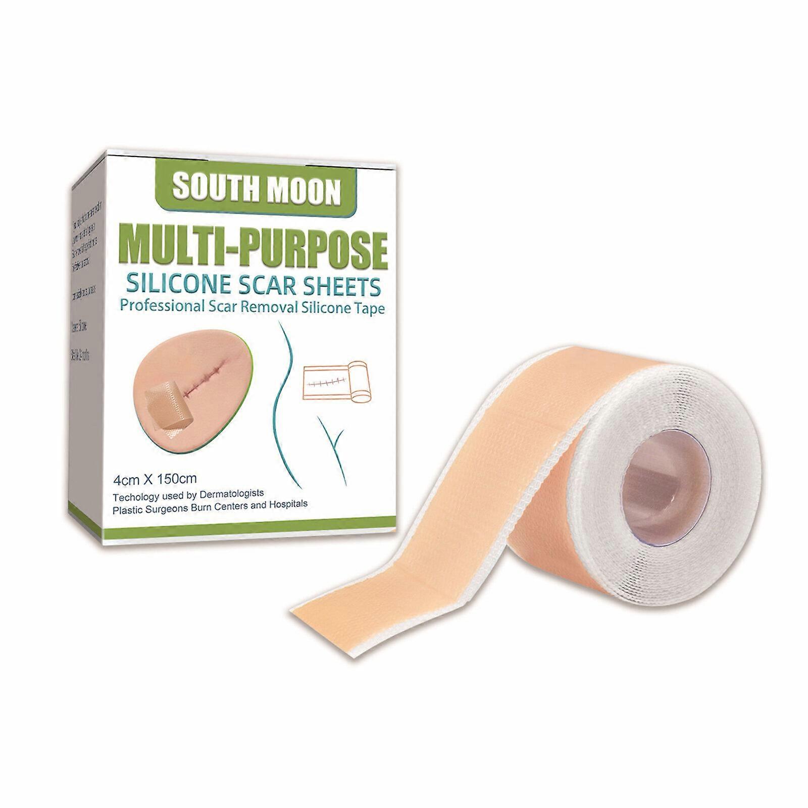 Silicone Scar Tape, 4x150cm Scar Removal Sheets for Surgical, Keloid, Burns, C-Section, Acne, Trauma Scars, Reusable, Washable, Professional Scar Trea