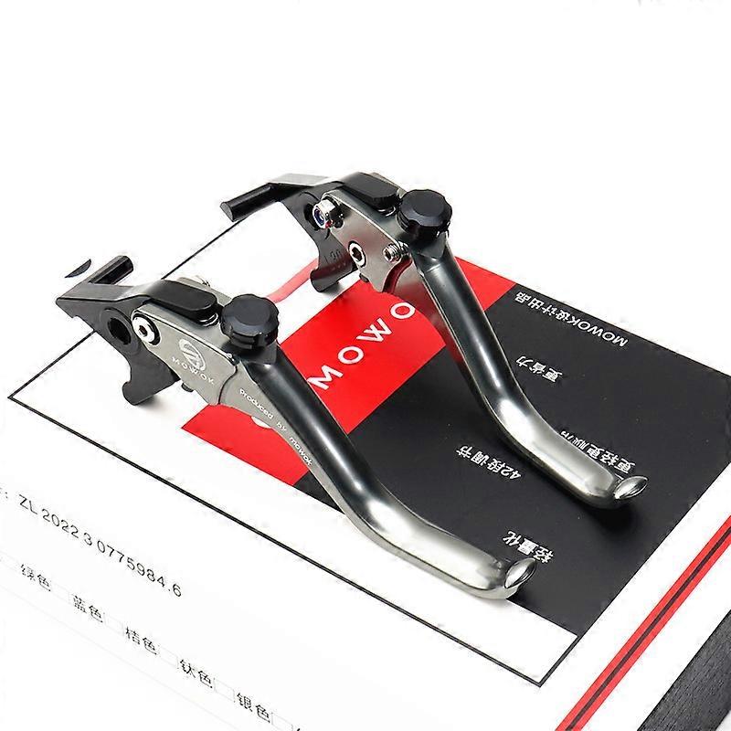 Suitable for Yamaha XMAX300 modified aluminum alloy short two-finger racing brake handlebars, horn handlebar levers