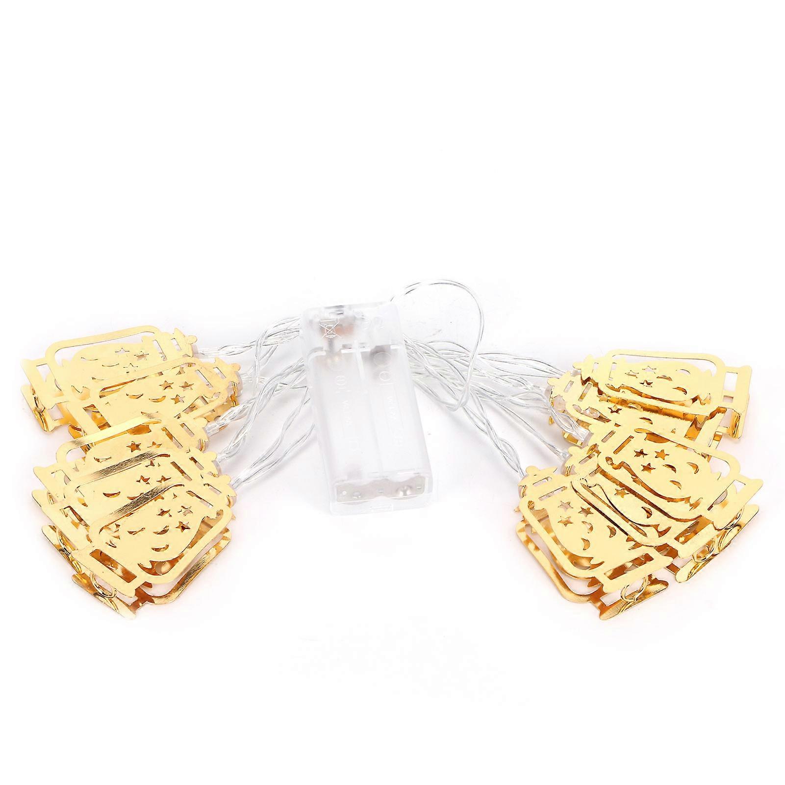 10LED Kerosene Lamp Shaped String Lights Decorative Lights String for Ramadan Eid Decor