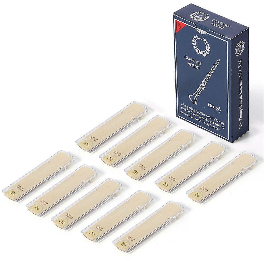 10Pcs Clarinet Clarinet Reed Reed Instrument Accessories Hardness-2.5