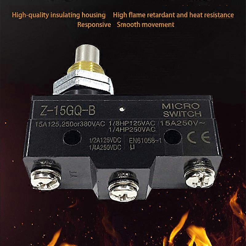 Z-15GQ-B Push Button Plunger Momentary Micro Limit Switch SPDT 15A 250VAC G35