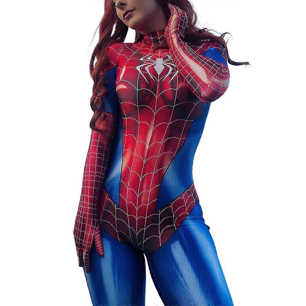 Marvel Spiderman Bodysuit and Hat, Footed Jumpsuit, Baby Clothes Sleepwear Set, Red and Blue, Size 12M