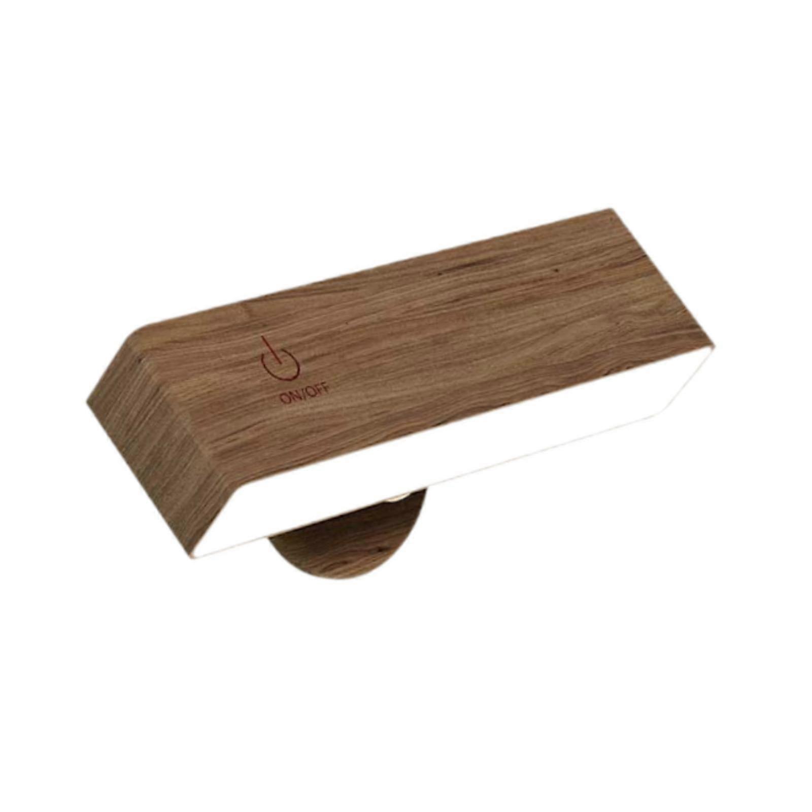 Wall Mounted Reading Light Rotatable LED Wall Lights for Corridor Home Walnut