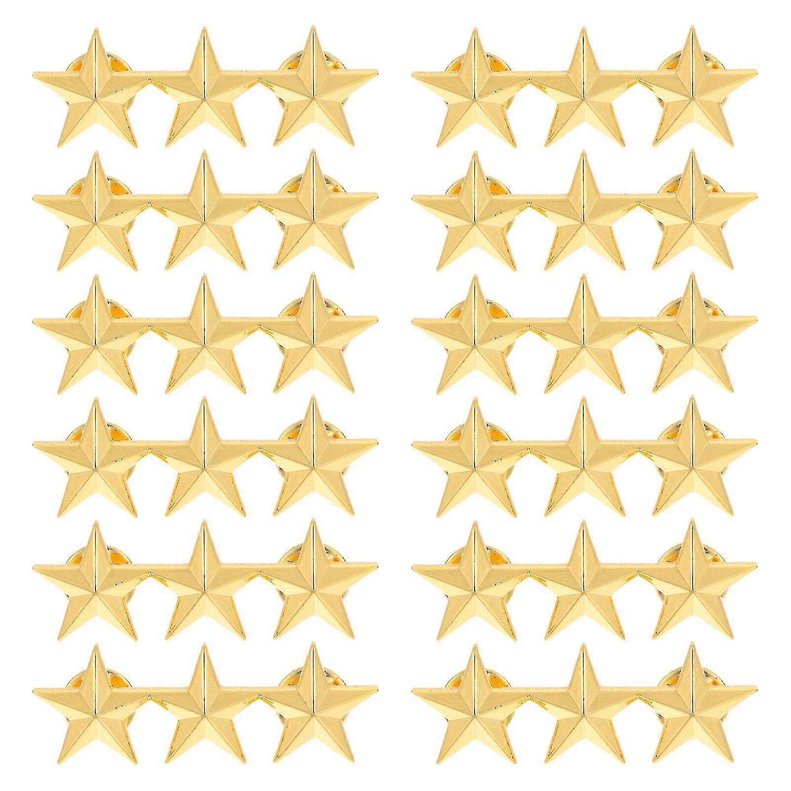 2023-12stk Form Badges Reversnåle Rating Badges Kostume Dekorationer-fg