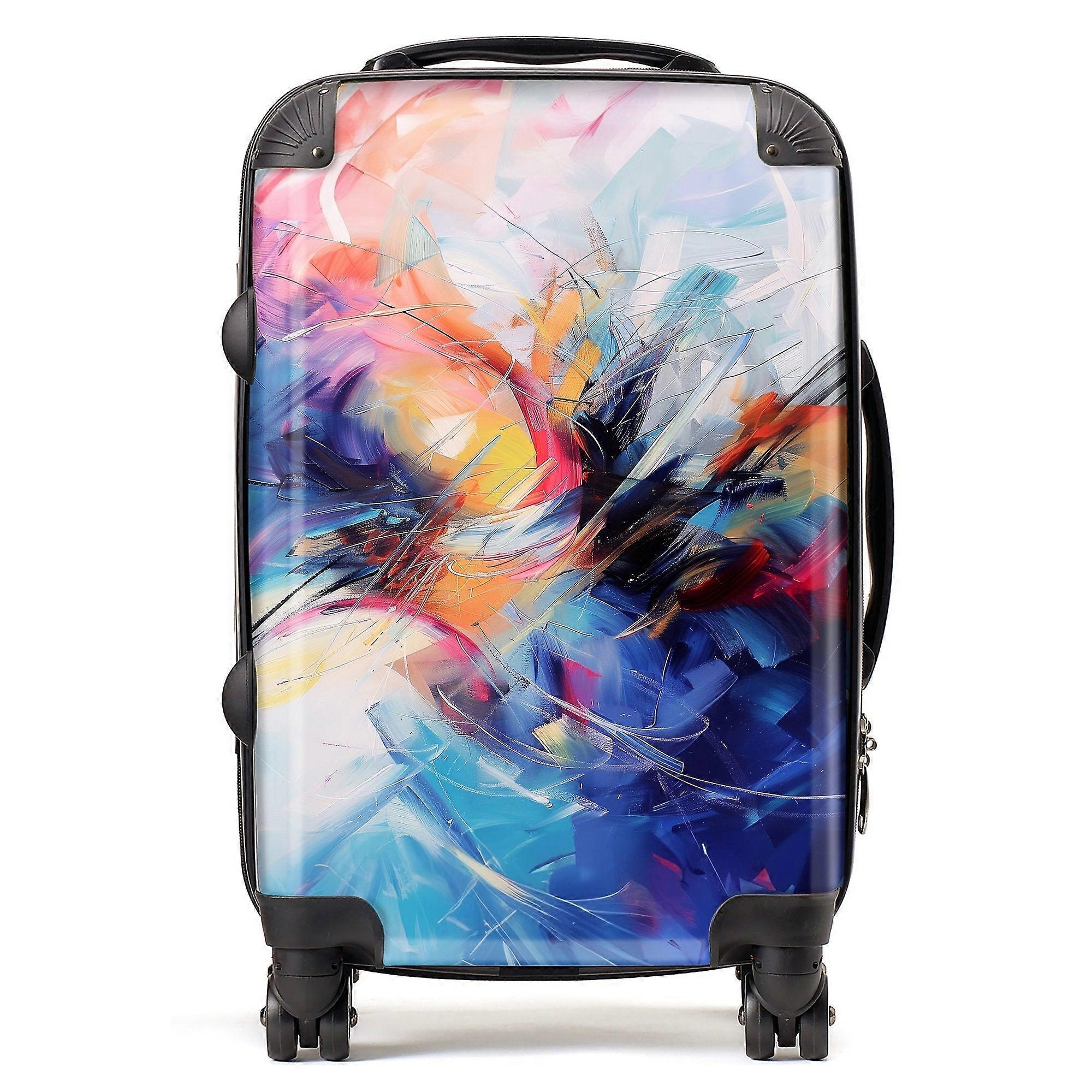 Serene Explosion: Calm Amidst Colours Suitcase