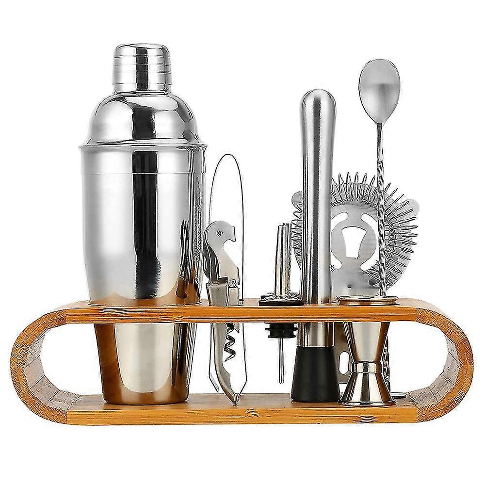 Bartender Kit With Stand, Bar Set Cocktail Shaker Set Compatible With Drink Mixing