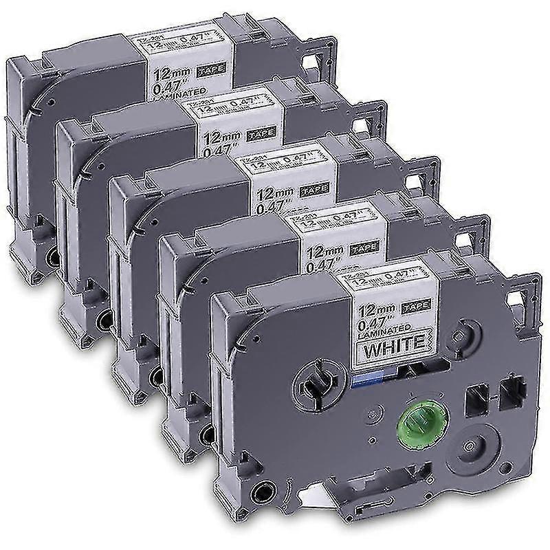 5-pack Label Maker Tape For Tze-231 -231 Lated P-press Label Maker Tape, For Pt D