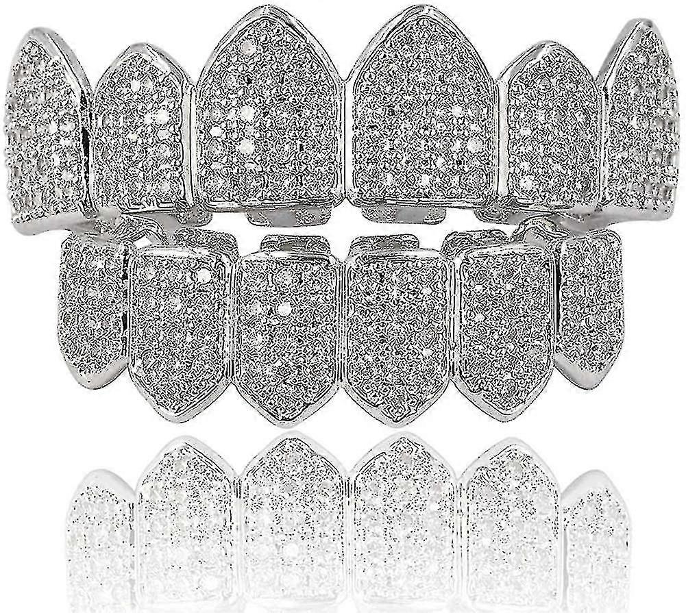 Grills Teeth Set,hip Hop Custom Fit Polished Teeth-men/women,18k Gold--