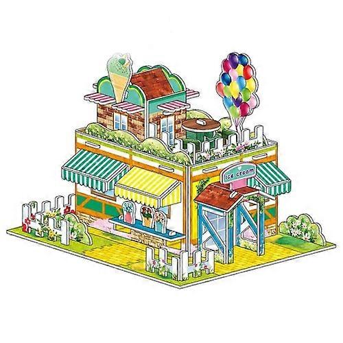 4 PCS 3D Puzzle Toy DIY Intellectual Development Jigsaw Puzzle