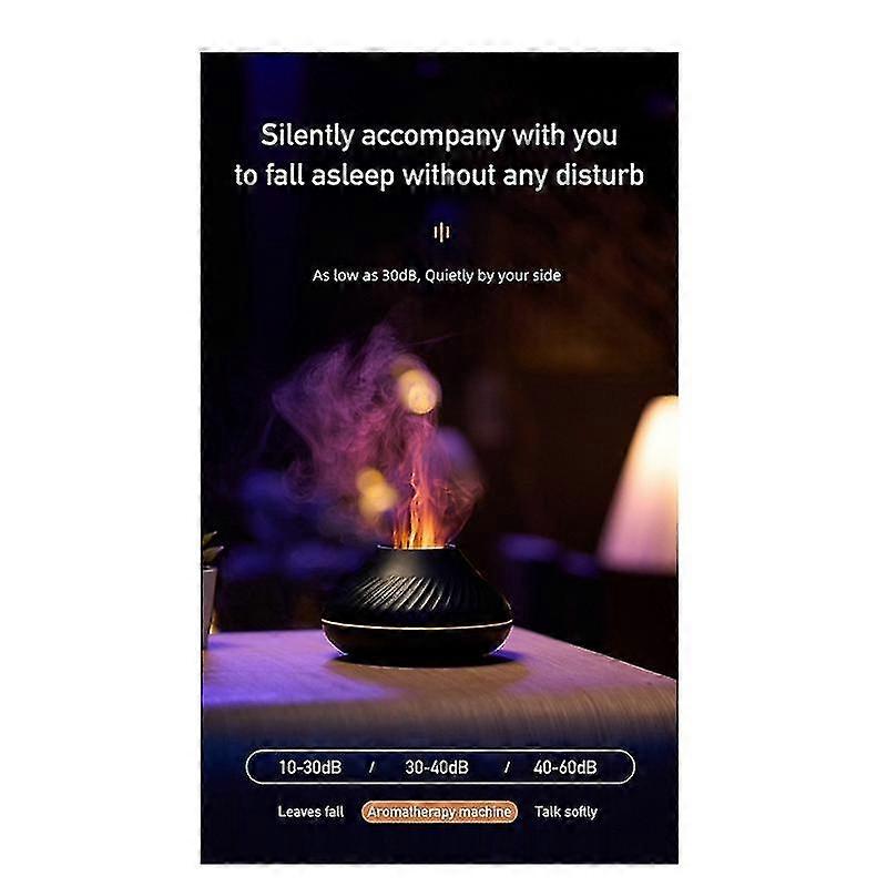 Colorful Diffuser Humidifier 7 Flame Color Noiseless Essential Oil Diffuser Auto-off Protection 130