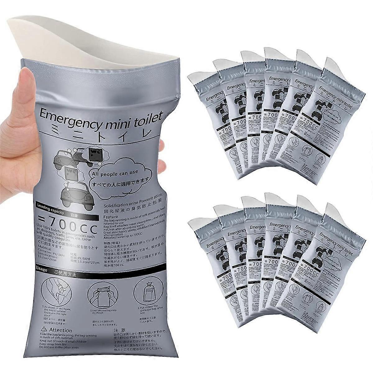 6 Pack Portable Female Urinal Funnels - Silicone Travel Pee Funnel For Women, Camping & Outdoor Use