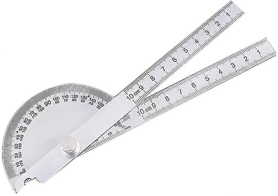Angle Protractor, Adjustable Angle Ruler, Angle Protractor, Stainless Steel Protractor, Degree Protractor, Precision Double Rod Angle Finder Ruler For