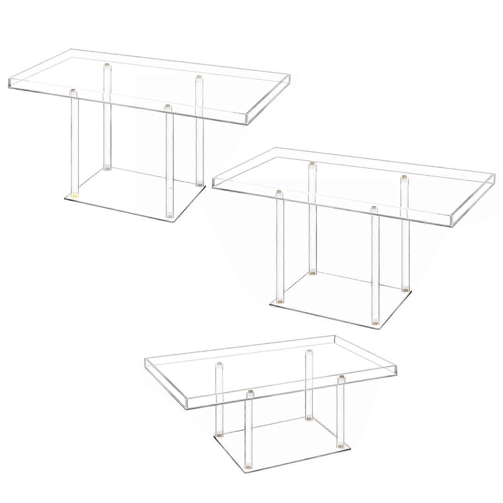 Cupcake Dessert Table Display Set Easy Assembly Versatile Design Transparent Dessert Pastry Food Treat Tier Cookie Dessert Platter