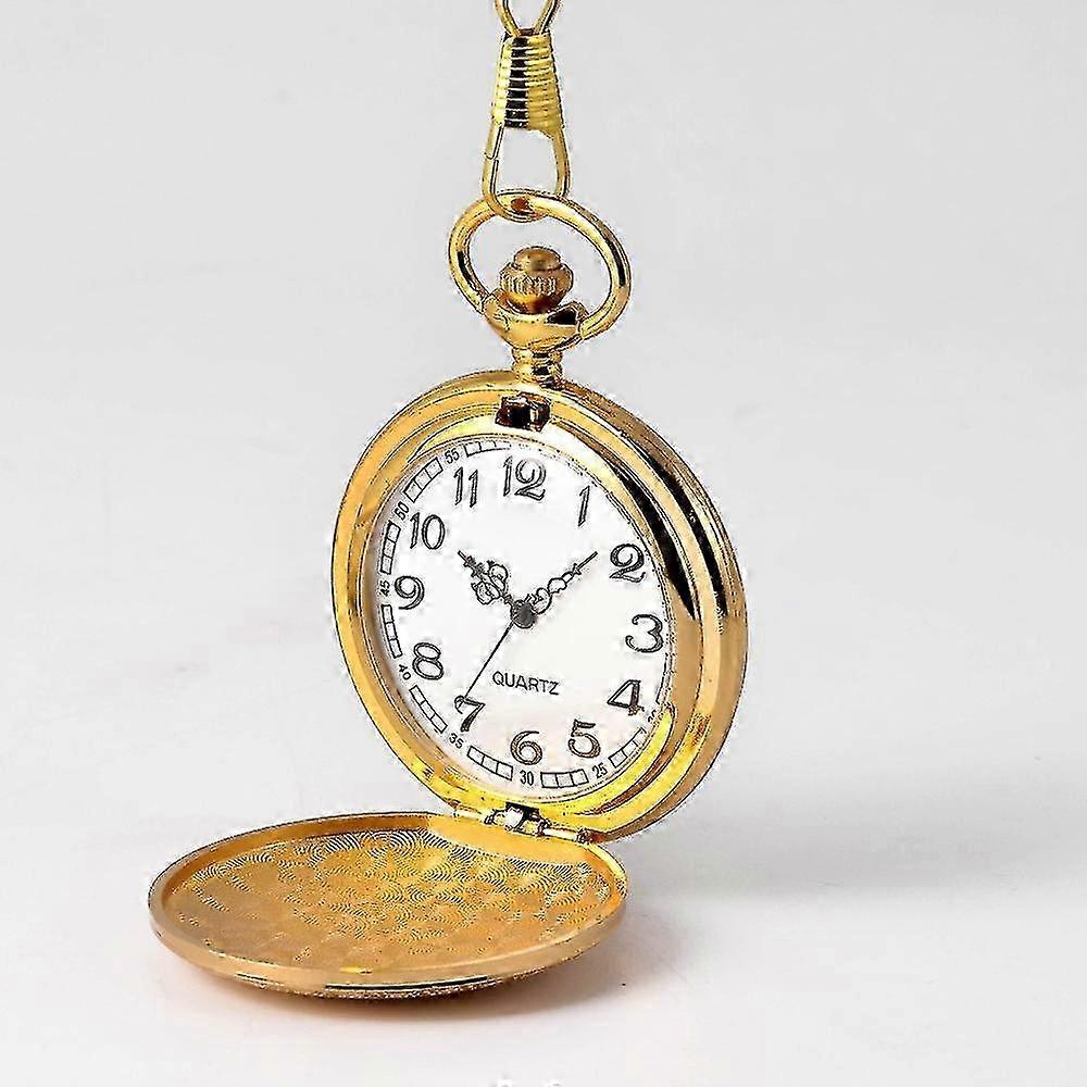8849 Pocket Watches Men S Ladies Pocket Watch Gold Pattern Quartz ...