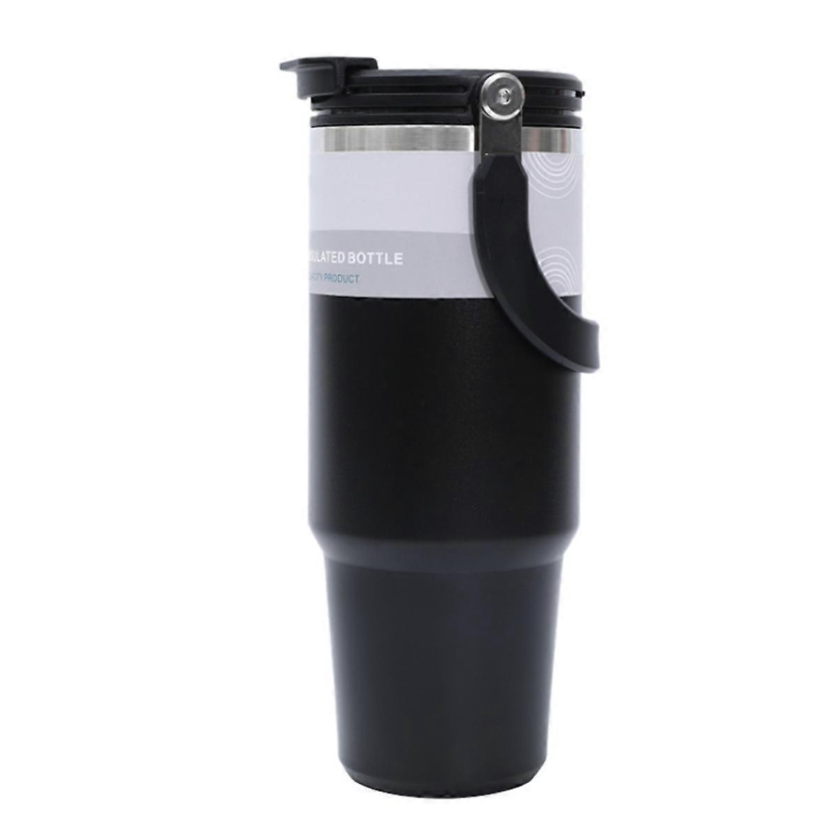 20oz Stainless Steel Vacuum Insulated Bottle Travel Coffee Mug Double Wall Insulated with Handle fo