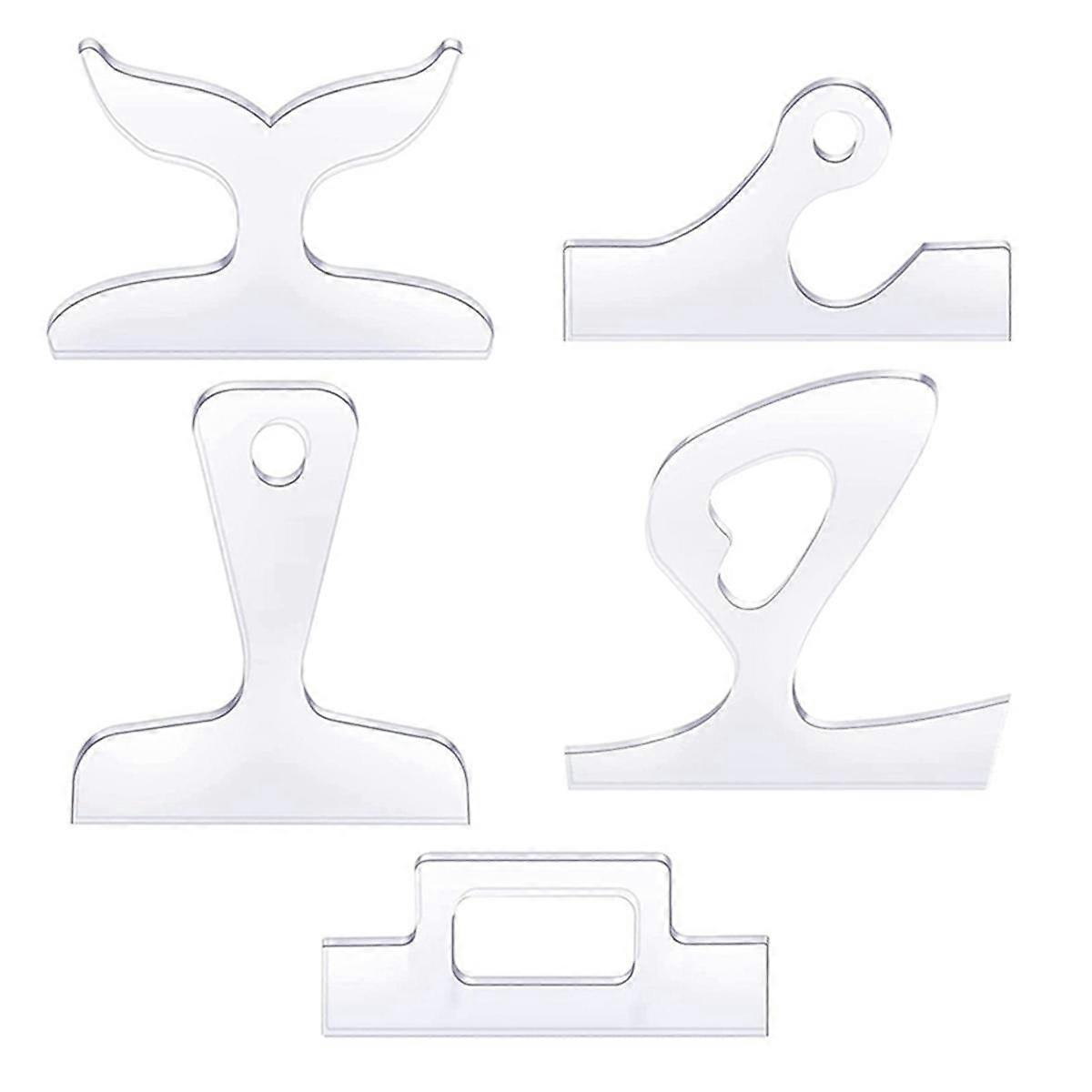 5 Blank Handle Cutting Templates Kitchen Cutting Board Template Cutting Tool Anti-Plate Handle Temp