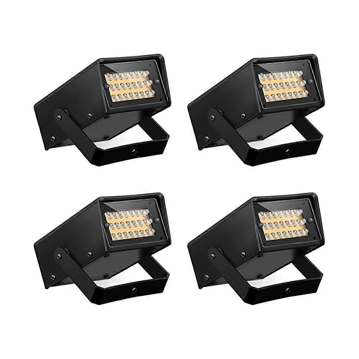 4 Pieces Strobe Party Lights, Bright LED Strobe Lights Mini Party Lights Adjustable Flash Speed Con