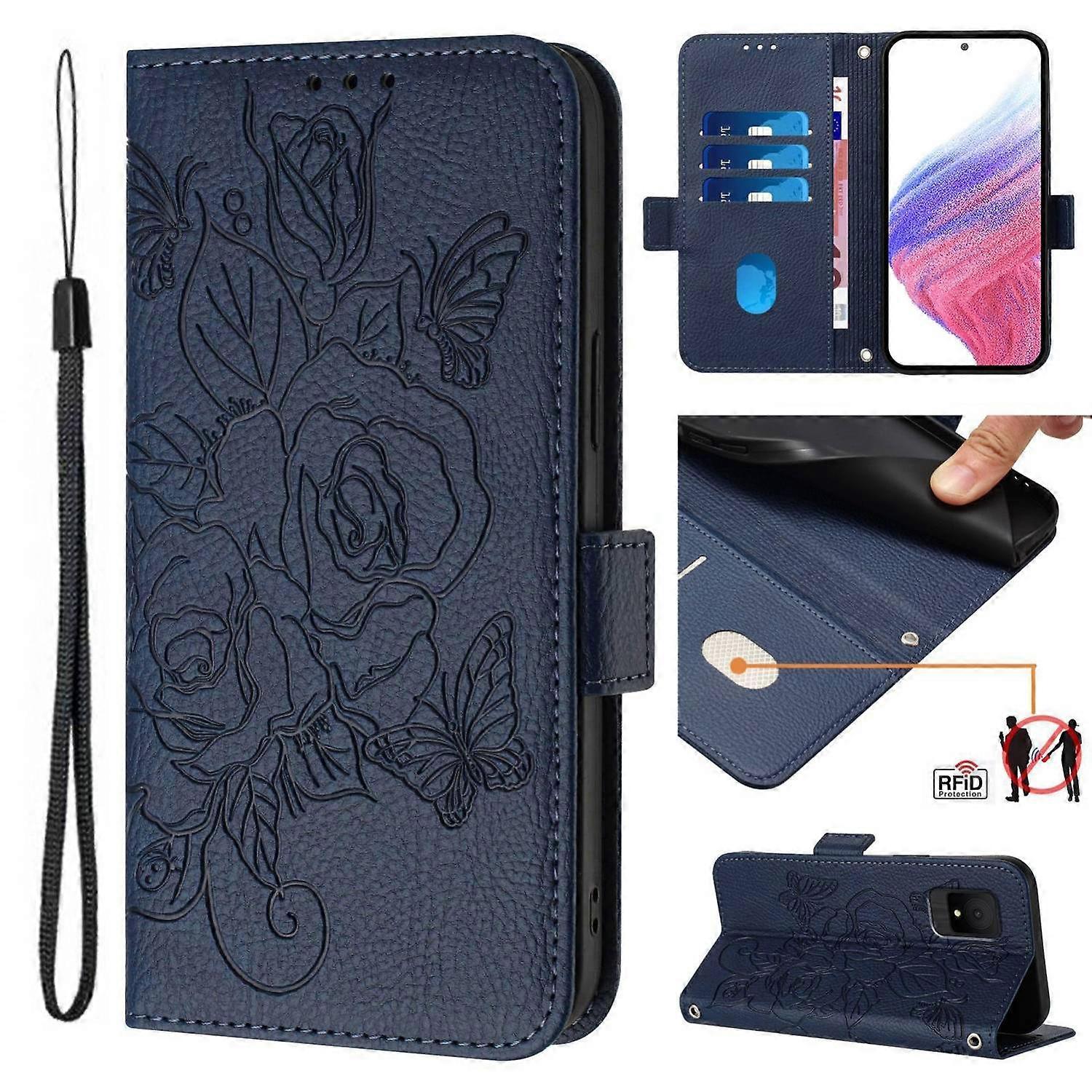 RFID Leather Case For TCL 502