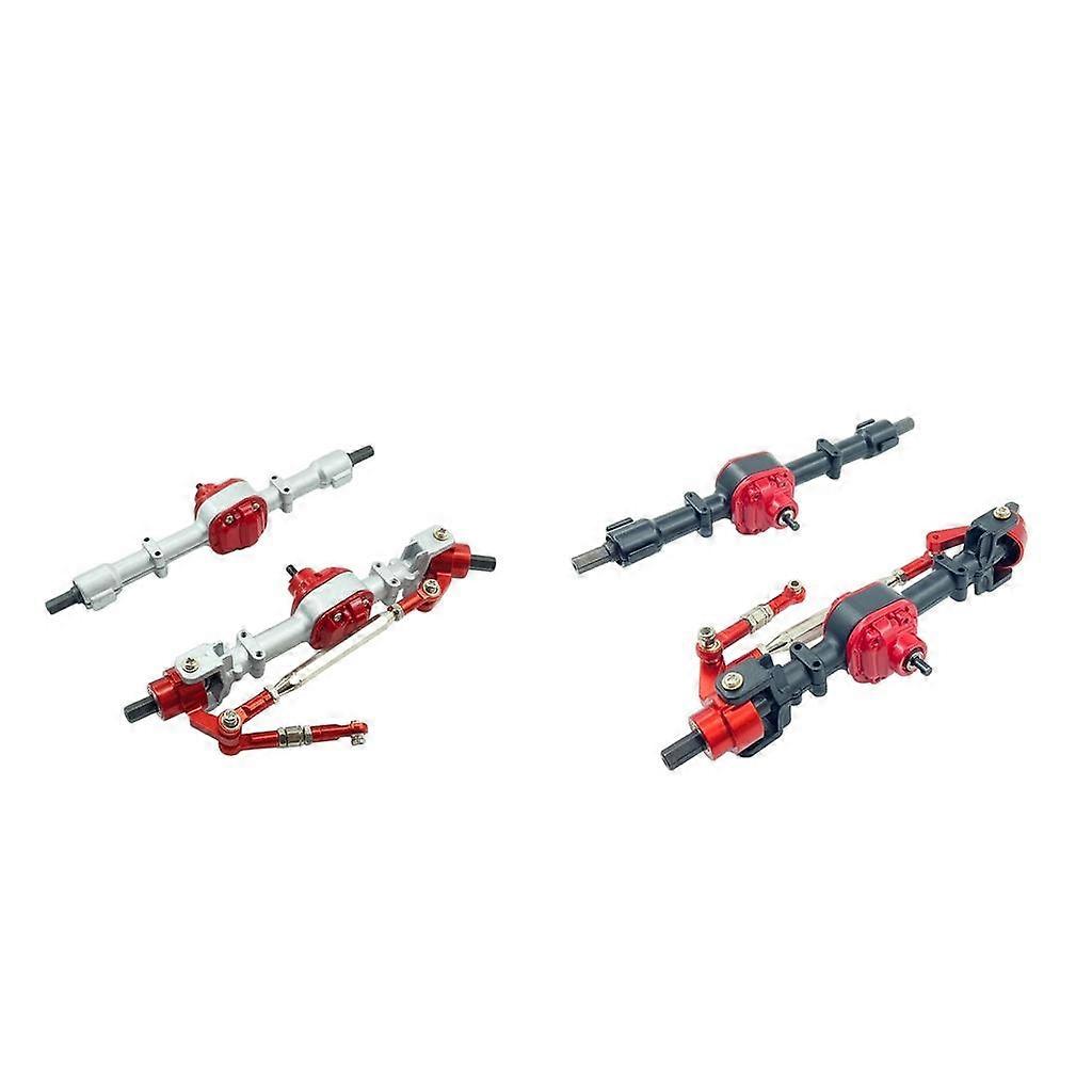 4Pieces Front Rear Axle Set Fit for D90 MN90 FJ45 1:12 RC Trunk Accessory