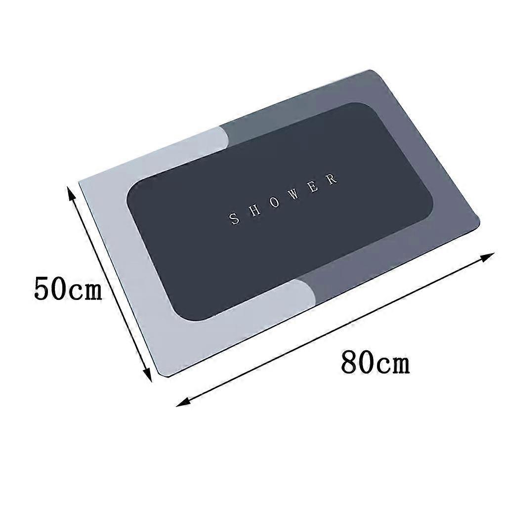 שטיחון רצפה עמיד בגודל 2 יחידות בגודל 19 אינץ' x 31 אינץ' שטיחון רצפה עמיד לחדר אמבטיה כחול