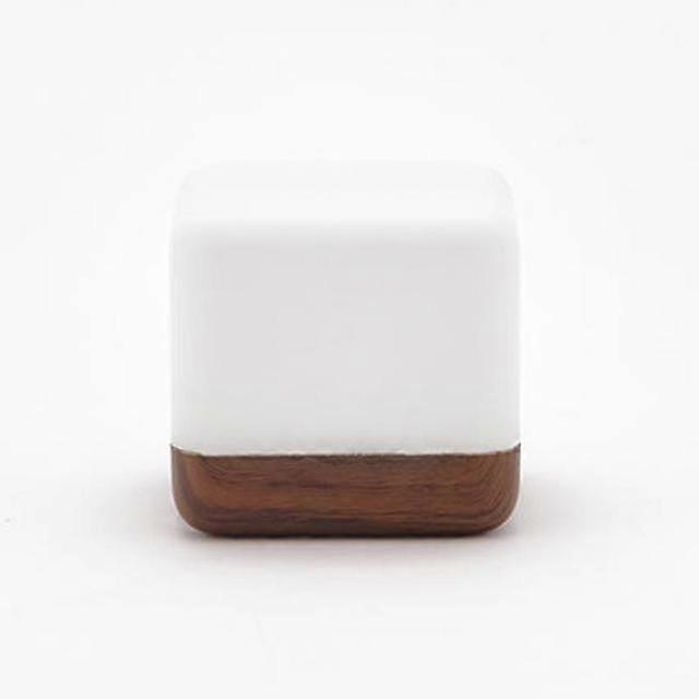 LED Cube Flip Timer Night Light USB Charging Home Decoration Desk Lamp Bedroom Energy-saving Sleep Light Holiday Gift