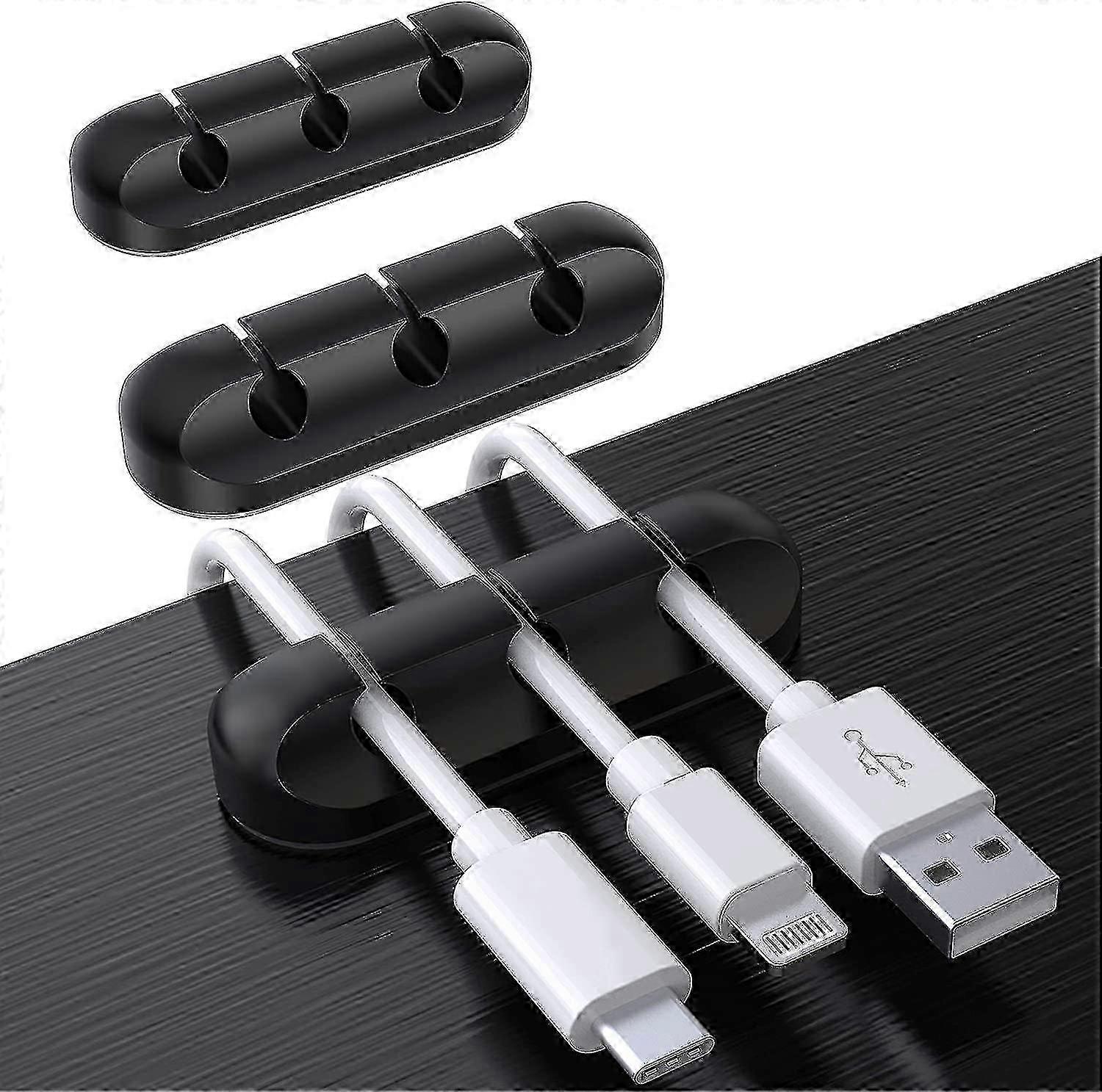 3pcs Cable Holder Clips Cable Management Cord Organiser Clips