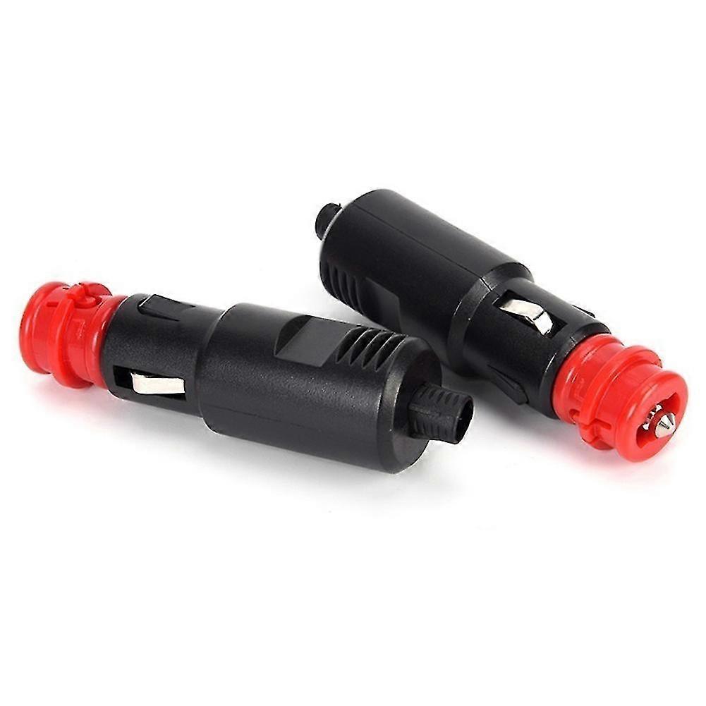 1/2/3pcs Car Auto Cigarette Lighter Male Plug Socket Adaptor Power Connection