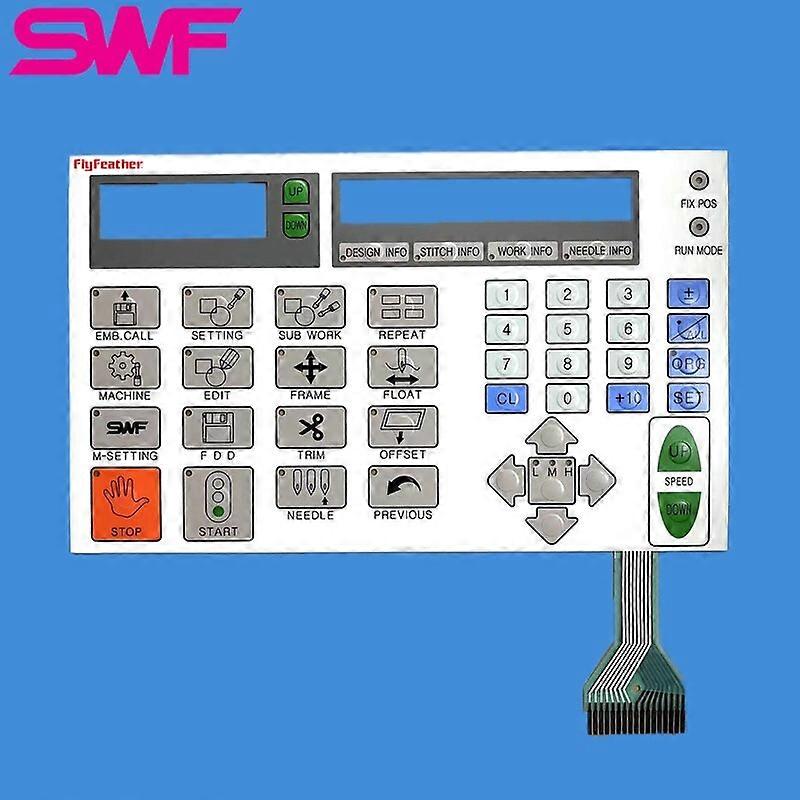 SWF Computer multi-head embroidery machine MEMBRANE SWITCH Plater, operation control box